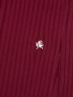 EKD Rib-Knit Polo Sweaterdress