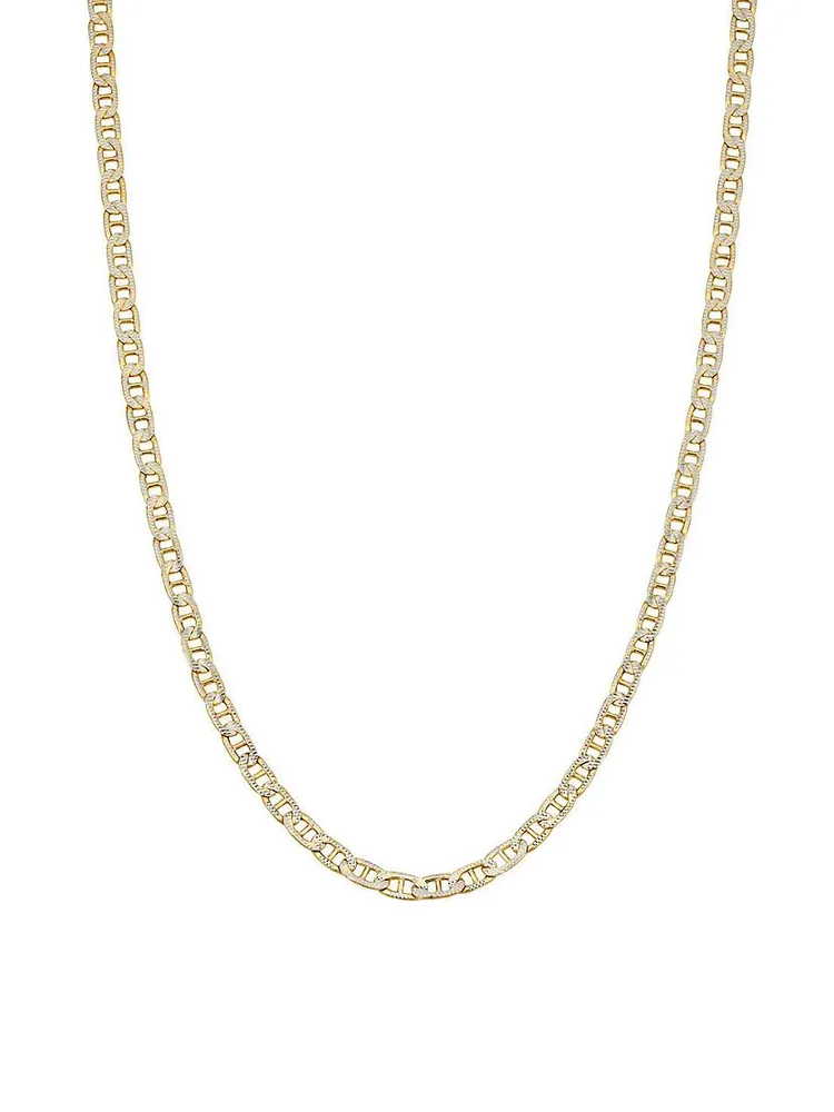 14K Yellow Gold Mystic Mariner Pavé Necklace