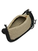 The Bumper Raffia & Leather Bag