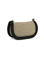 The Bumper Raffia & Leather Bag