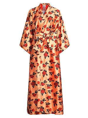 Floral Maxi Wrap Dress