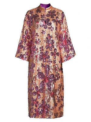 Daisy Sequin Caftan Maxi Dress