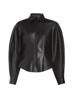 Dawn Faux Leather Top