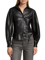 Dawn Faux Leather Top