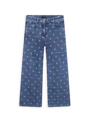 Little Girl's & Girl's 4G Wide-Leg Jeans