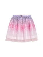 Little Girl's & Gradient 4G Sequin Skirt