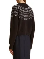 Michaela Cashmere-Blend Fair-Isle Cardigan