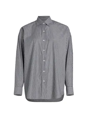 Mael Oversized Striped Cotton Shirt