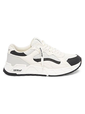 Runner B Leather Low-Top Sneakers