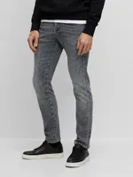 Slim-Fit Jeans Stonewashed Italian Stretch Denim