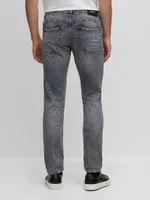 Slim-Fit Jeans Stonewashed Italian Stretch Denim