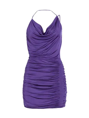 Adana Ruched Halter Minidress