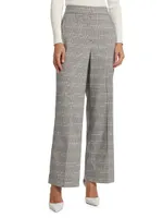 The Kensington Plaid Wide-Leg Pants