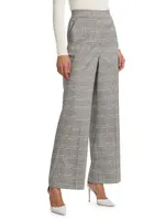 The Kensington Plaid Wide-Leg Pants