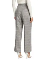 The Kensington Plaid Wide-Leg Pants