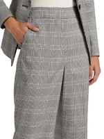 The Kensington Plaid Wide-Leg Pants