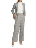 The Kensington Plaid Wide-Leg Pants