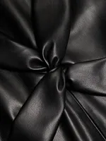 The Jemma Vegan Leather Minidress