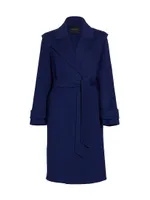 Adi Belted Wool-Blend Coat