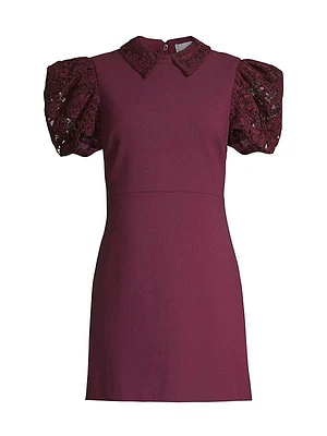 Williams Lace-Embellished Minidress