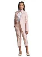 Little Girl's & Wool-Silk Slim-Fit Pants