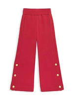 Little Girl's & Girl's Mini Me Wide-Leg Sweatpants