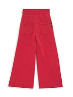 Little Girl's & Girl's Mini Me Wide-Leg Sweatpants