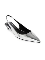 Stella 25MM Metallic Leather Kitten Heels