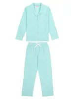 Hepburn Gingham Long Pajama Set