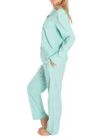 Hepburn Gingham Long Pajama Set