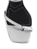 Nodaleto 90MM Metallic Leather Sandals