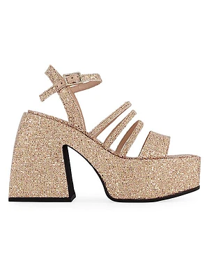 Bulla Chibi 105MM Glitter Platform Sandals