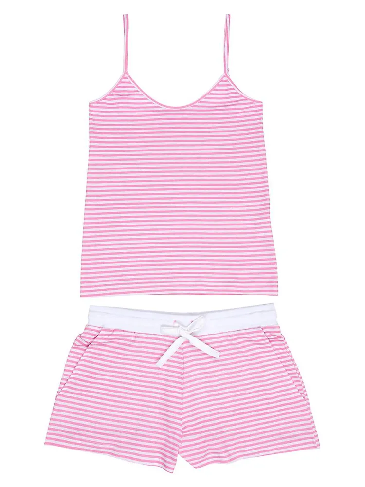 Peony Stripe Jersey Camisole Set