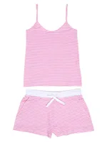 Peony Stripe Jersey Camisole Set