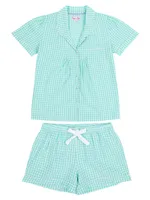 Hepburn Gingham Short Pajama Set