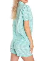 Hepburn Gingham Short Pajama Set