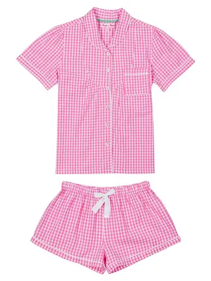 Hepburn Gingham Short Pajama Set