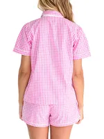 Hepburn Gingham Short Pajama Set