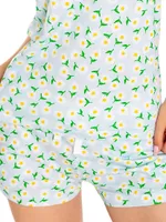 Daisy Jersey Short Pajama Set