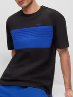 Cotton-Blend Relaxed-Fit T-Shirt With Color-Blocking