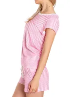 Peony Jersey Short Sleeve Pajama Set