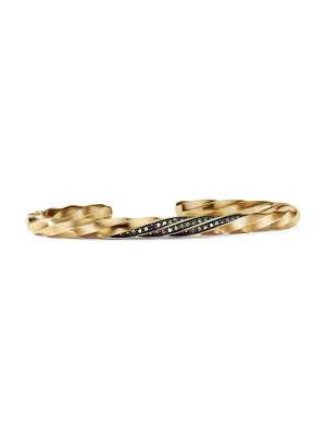 18k Gold Cable Edge Cuff Bracelet