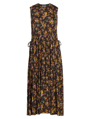 Clea Floral Jersey Midi-Dress