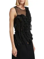 Winnifred Sheer Frilly Top