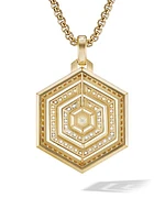 Carlyle⿢ Pendant in 18K Yellow Gold with Full Pavé Diamonds