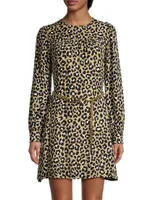 Leopard Belted Minidress