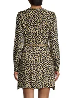 Leopard Belted Minidress