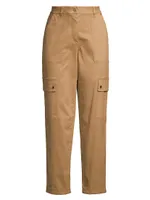 Cotton Straight-Leg Cargo Pants