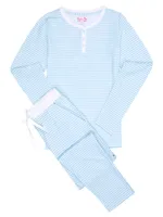 Jersey Long Sleeve Pajama Set