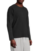 Basics Pleated Short-Sleeve Shirt